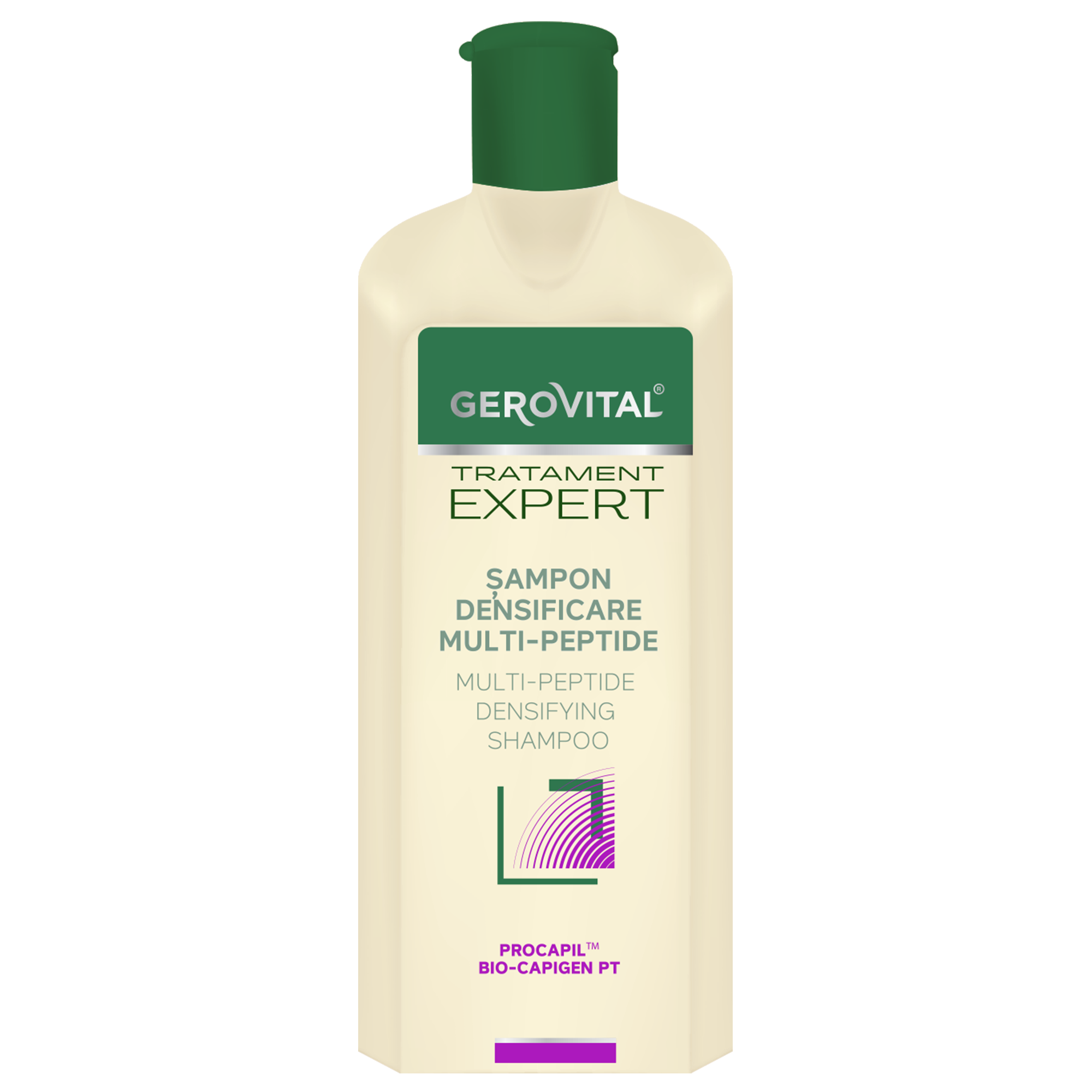 Sampon densificare multi-peptide pentru par Tratament Expert, 400 ml, Gerovital