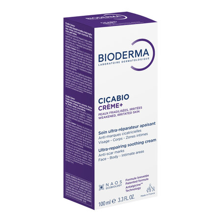 Crema reparatoare pentru leziuni superficiale, arsuri si cicatrici Cicabio Creme+, 100 ml, Bioderma 702268