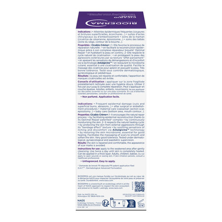 Crema reparatoare pentru leziuni superficiale, arsuri si cicatrici Cicabio Creme+, 100 ml, Bioderma 702269