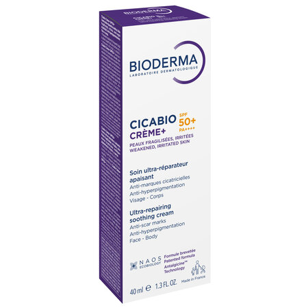 Crema reparatoare cu SPF50+ Cicabio Creme+, 40 ml, Bioderma 737737