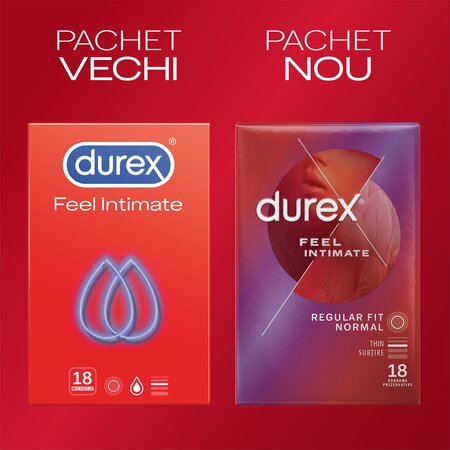 Prezervative Feel Intimate, 18 bucati, Durex 606672