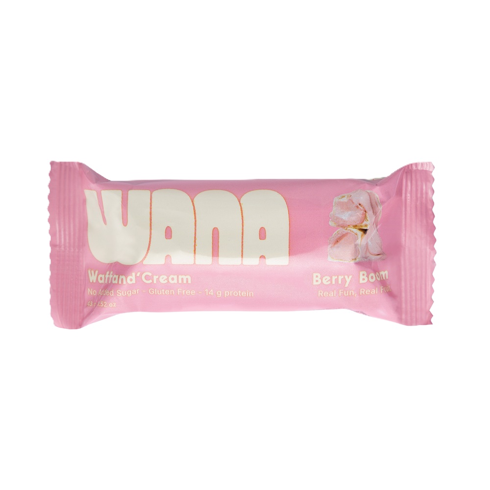 Napolitana proteica Berry Boom, 43 g, Wana