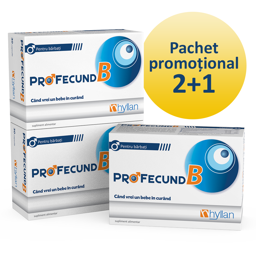 Pachet Profecund B (3 la pret de 2), 30 comprimate, Hyllan