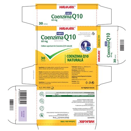 Coenzima Q10 Forte, 60 mg, 30 capsule, Walmark 697566