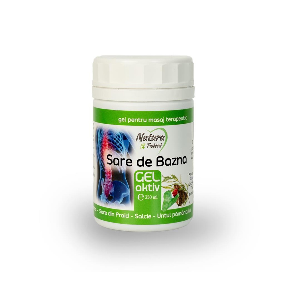 Gel Aktiv Sare de Bazna, 250 ml, Natura Plant