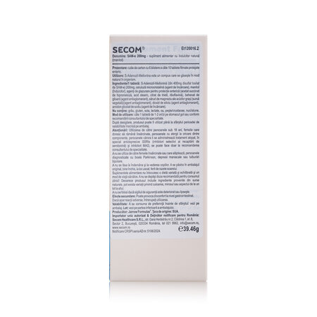 Sam-e Full Potency, 200 mg, 60 tablete, Secom 727386