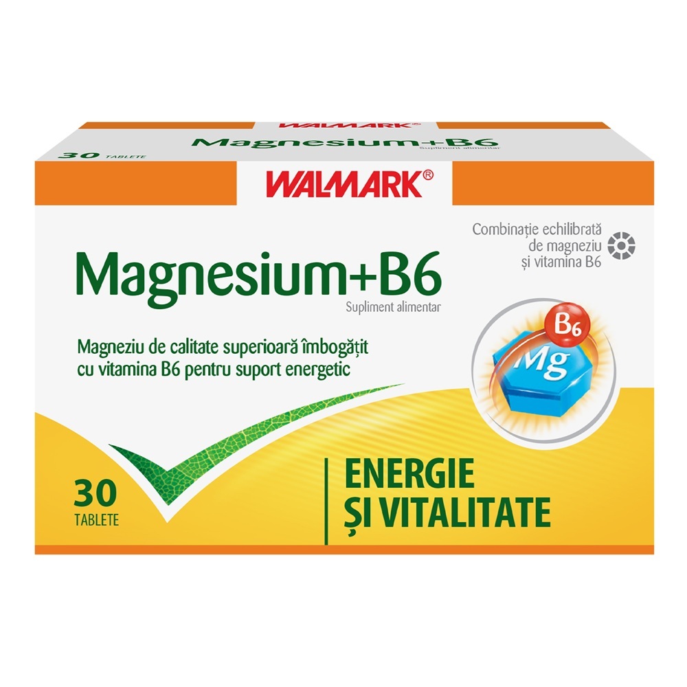 Magneziu + B6, 30 tablete, Walmark