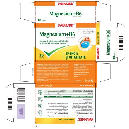 Magneziu + B6, 30 tablete, Walmark 699615