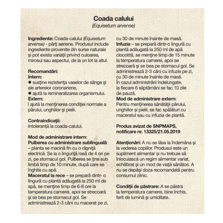 Coada Calului, 50 g, Dacia Plant 593552