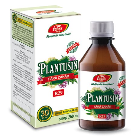 Sirop pentru diabetici Plantusin R29, 250 ml, Fares