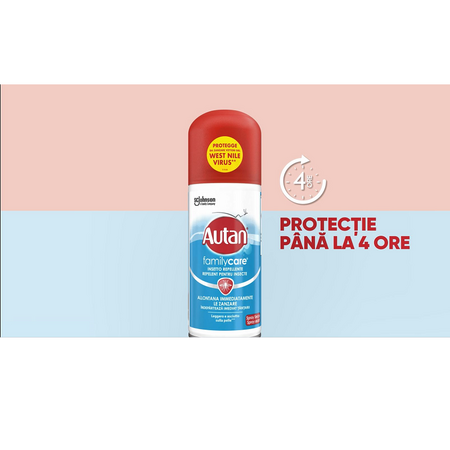 Spray impotriva tantarilor Family Care, 100 ml, Autan 606548