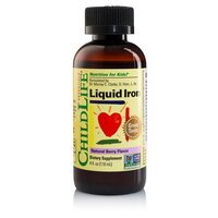 Fier bisglicinat pentru copii Liquit Iron Childlife Essentials, 10 mg, 118 ml, Secom