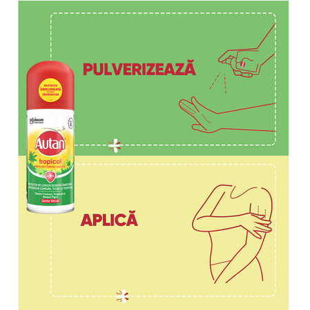 Spray impotriva tantarilor Tropical, 100 ml, Autan 606508