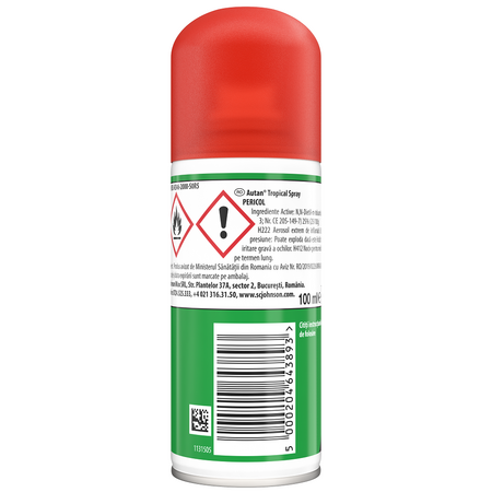 Spray impotriva tantarilor Tropical, 100 ml, Autan 606507