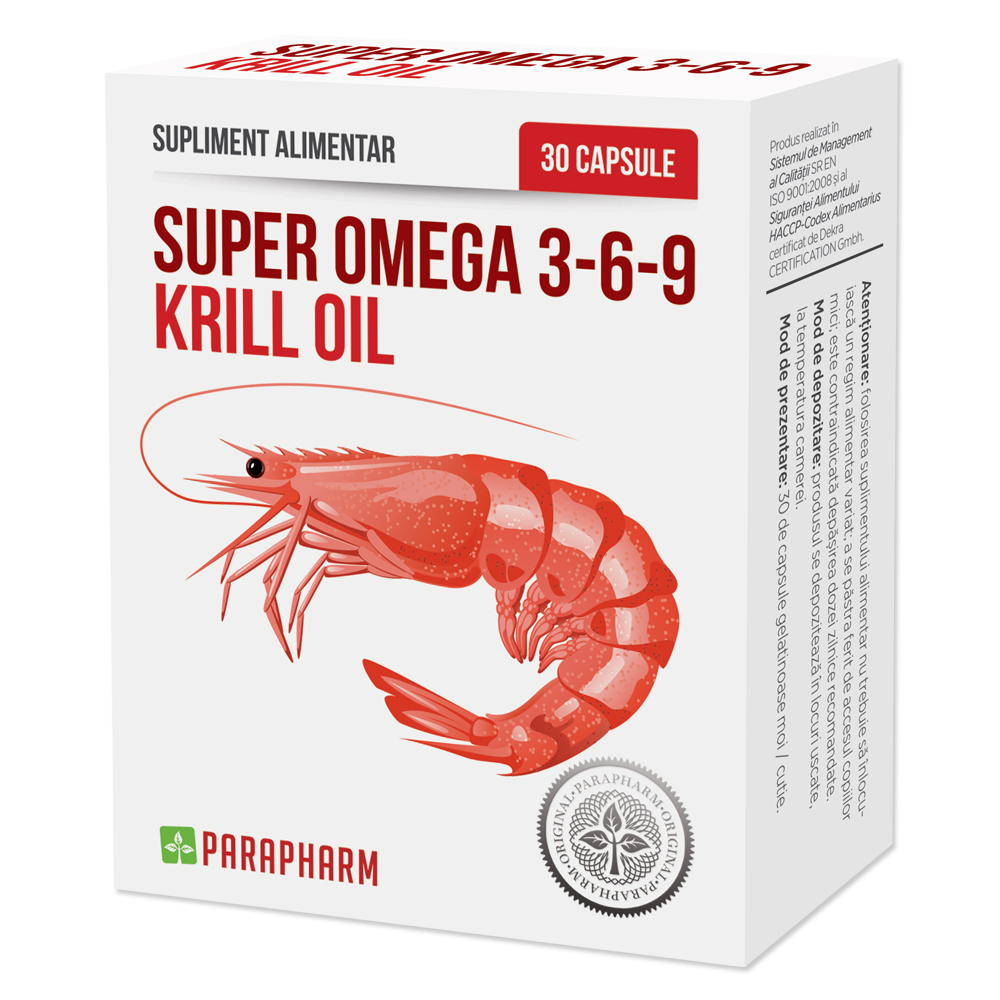 Super Omega 3-6-9, 30 capsule, Parapharm