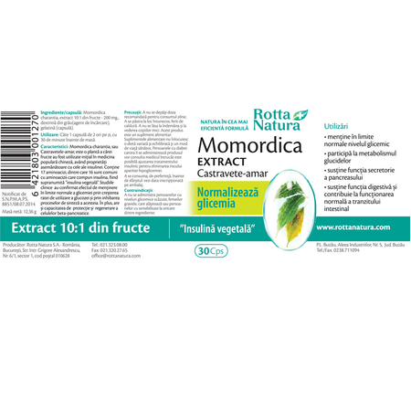 Momordica extract, 30 capsule, Rotta Natura 598111