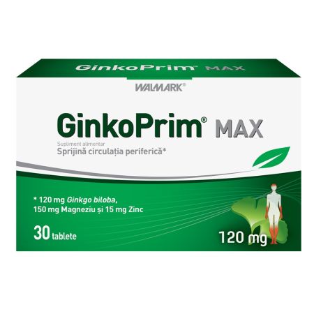 GinkoPrim Max, 120 mg, 30 tablete, Walmark