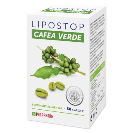 Lipostop Cafea Verde, 30 capsule, Parapharm