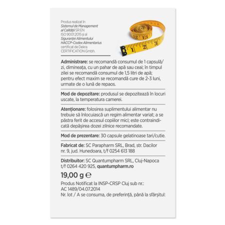 Lipostop Cafea Verde, 30 capsule, Parapharm 690327