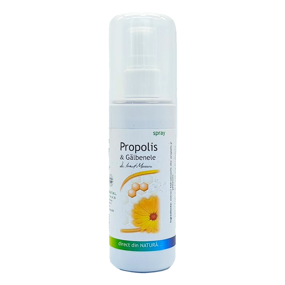 Spray cu propolis si galbenele, 100 ml, Pro Natura