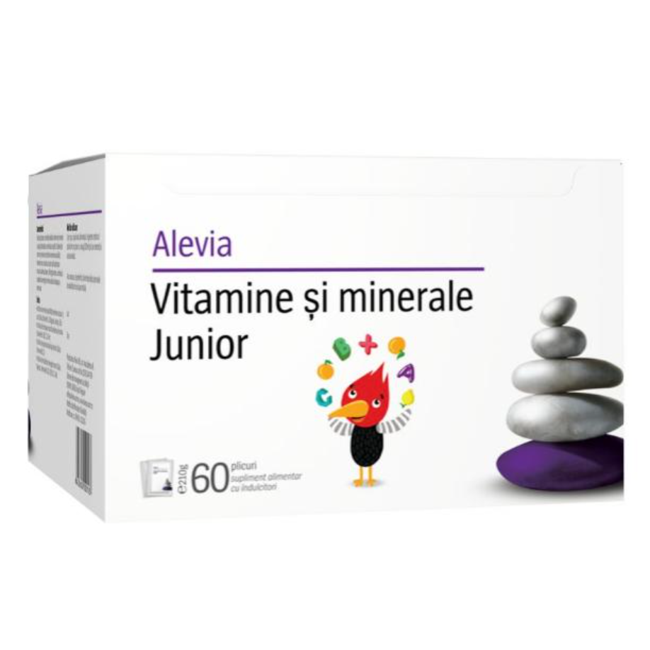 Vitamine si minerale Junior, 60 plicuri, Alevia