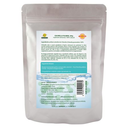 Chlorella pulbere, 200 g, Phyto Biocare 699067