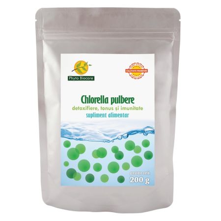 Chlorella pulbere,, 200 g, Phyto Biocare
