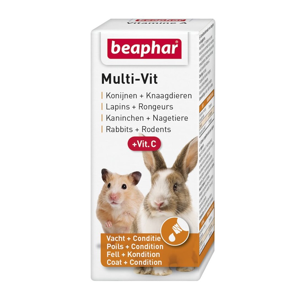 Sirop pentru rozatoare si iepuri Multi-Vit, 20 ml, Beaphar