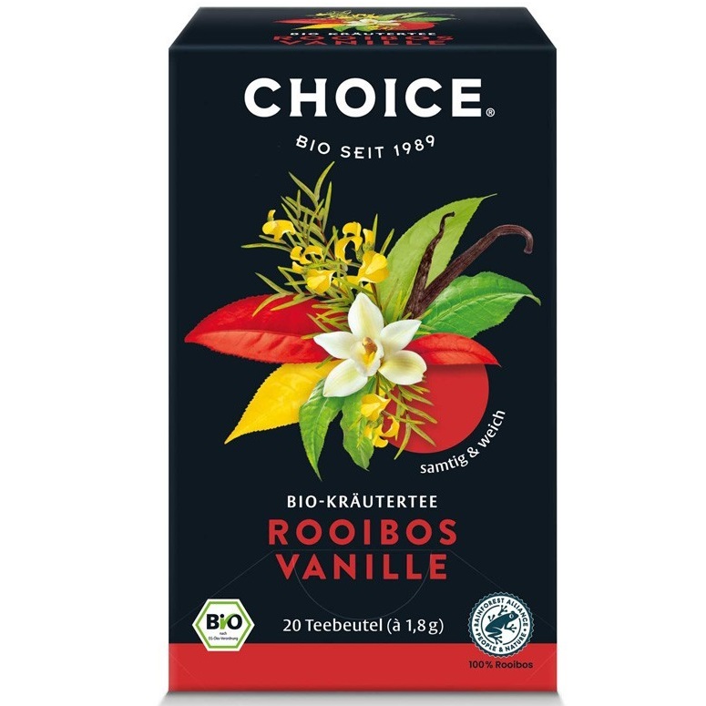 Ceai bio rooibos si vanilie Choice, 20 plicuri, Yogi Tea