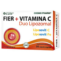 Fier + Vitamina C Duo Lipozomal, 30 capsule, Cosmopharm