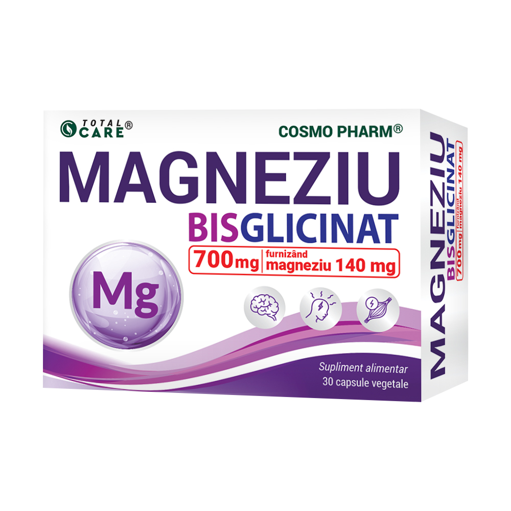 Magneziu Bisglicinat, 30 capsule, Cosmopharm