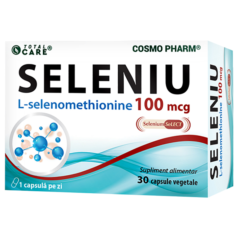 Seleniu, 100mcg, 30 capsule, Cosmopharm