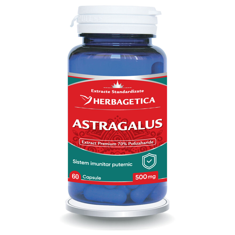 Astragalus, 500 mg, 60 capsule, Herbagetica