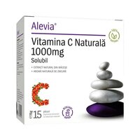 Vitamina C Naturala, 1000 mg, 15 plicuri, Alevia