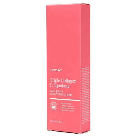 Crema anti-aging hranitoare pentru fata Triple Collagen P.Squalane, 50 ml, Trimay 723002