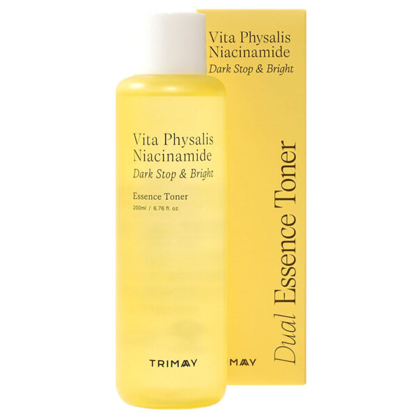 Toner iluminator impotriva petelor pigmentare Vita Physalis Niacinamide Dark Stop & Bright, 200 ml, Trimay