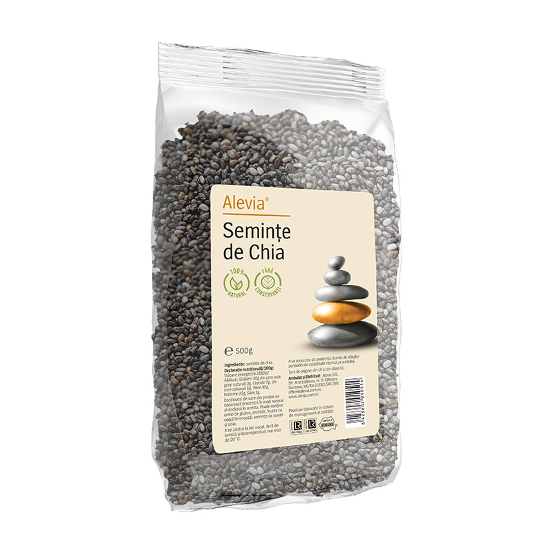 Seminte de Chia, 500 g, Alevia