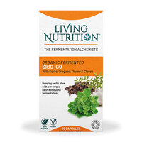 Ferment organic cu usturoi, oregano si cimbru Sibo-Go, 60 capsule, Living Nutrition