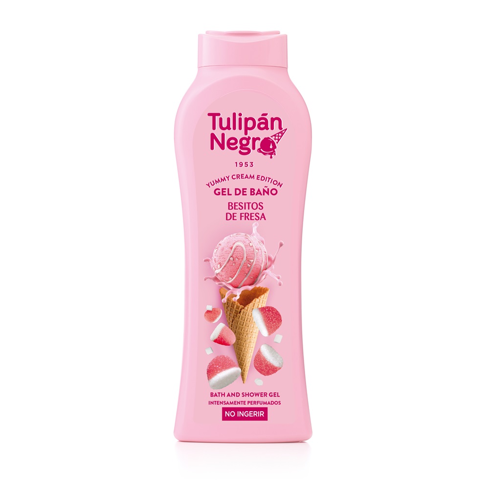 Gel de dus Besitos de Fresas, 650 ml, Tulipan Negro