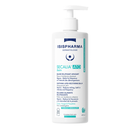 Balsam fluid calmant, relipidant cu absorbtie rapida pentru piele atopica Secalia ATO Balm, 400 ml, IsisPharma