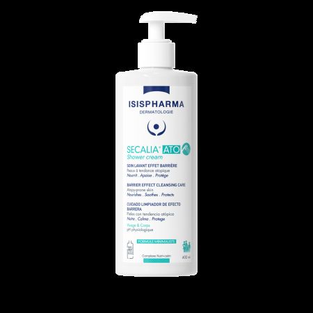 Crema de curatare hranitoare si protectoare, cu efect spumant pentru pielea atopica Secalia ATO Shower cream, 400 ml, IsisPharma