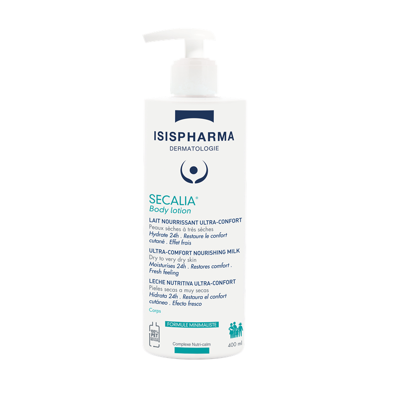 Lapte de corp pentru pielea uscata si foarte uscata Secalia Body Lotion, 400 ml, IsisPharma