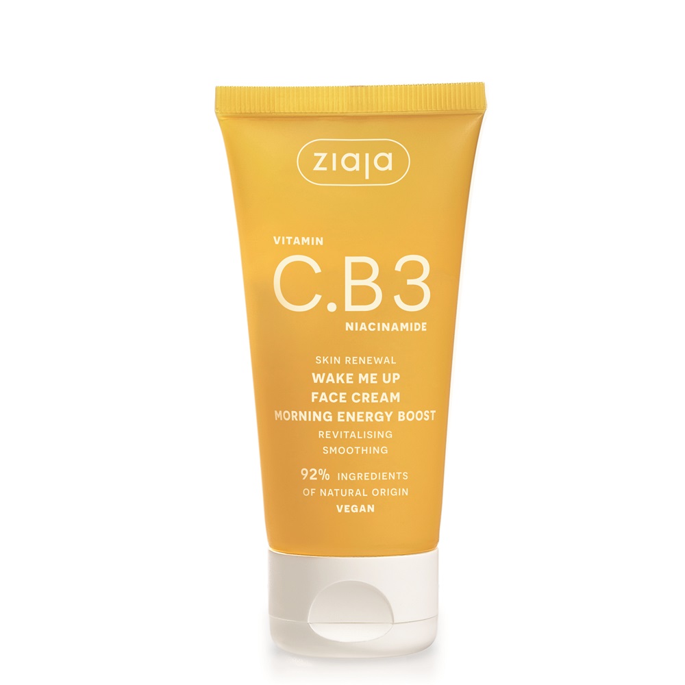 Crema de zi Wake Me Up Vitamin C.B3 Niacinamide, 50 ml, Ziaja