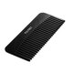 Pieptene din acetat de celuloza cu husa din piele vegana, Negru, 1 bucata, You First 588549