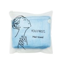 Prosop tip turban pentru uscarea parului, Albastru, 1 bucata, You First