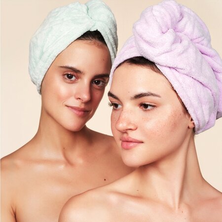 Prosop tip turban pentru uscarea parului, Mov, 1 bucata, You First 744067