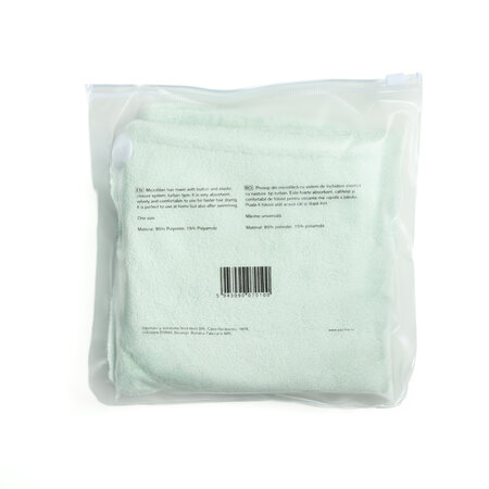 Prosop tip turban pentru uscarea parului, Verde, 1 bucata, You First 744071