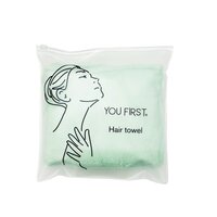 Prosop tip turban pentru uscarea parului, Verde, 1 bucata, You First