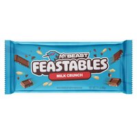 Ciocolata cu lapte si orez expandat Crunch Mr Beast, 60 g, Feastables