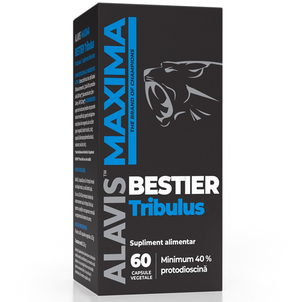 Bestier Tribulus Alavis Maxima, 60 capsule vegetale, Alavis Maxima